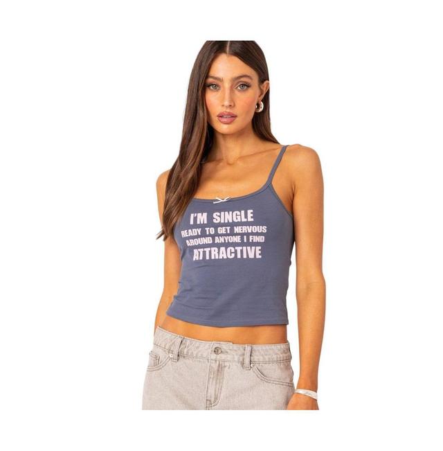 Womens Im Single tank top Product Image