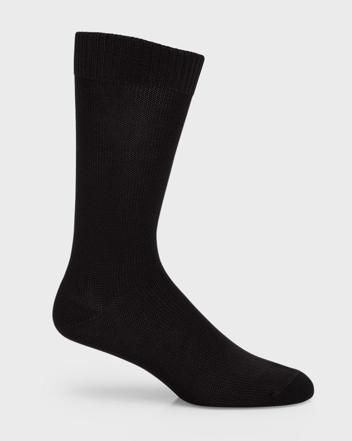 Mens 3-Pack Casual Knit Crew Socks Product Image