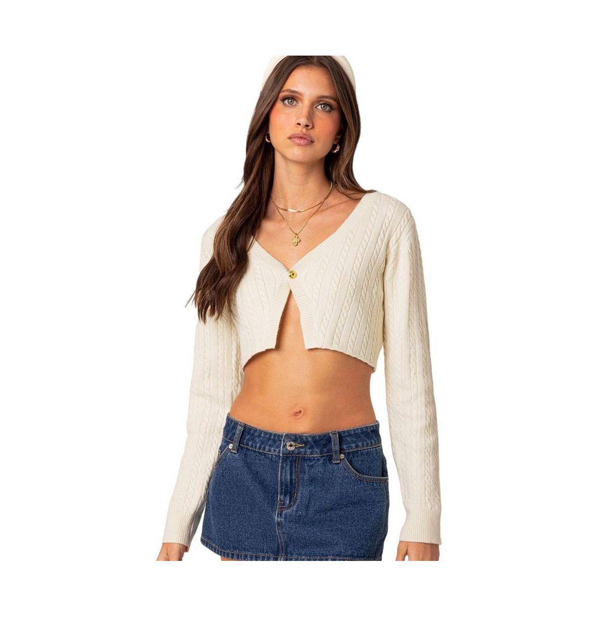 Womens Noelle cropped cardigan Product Image