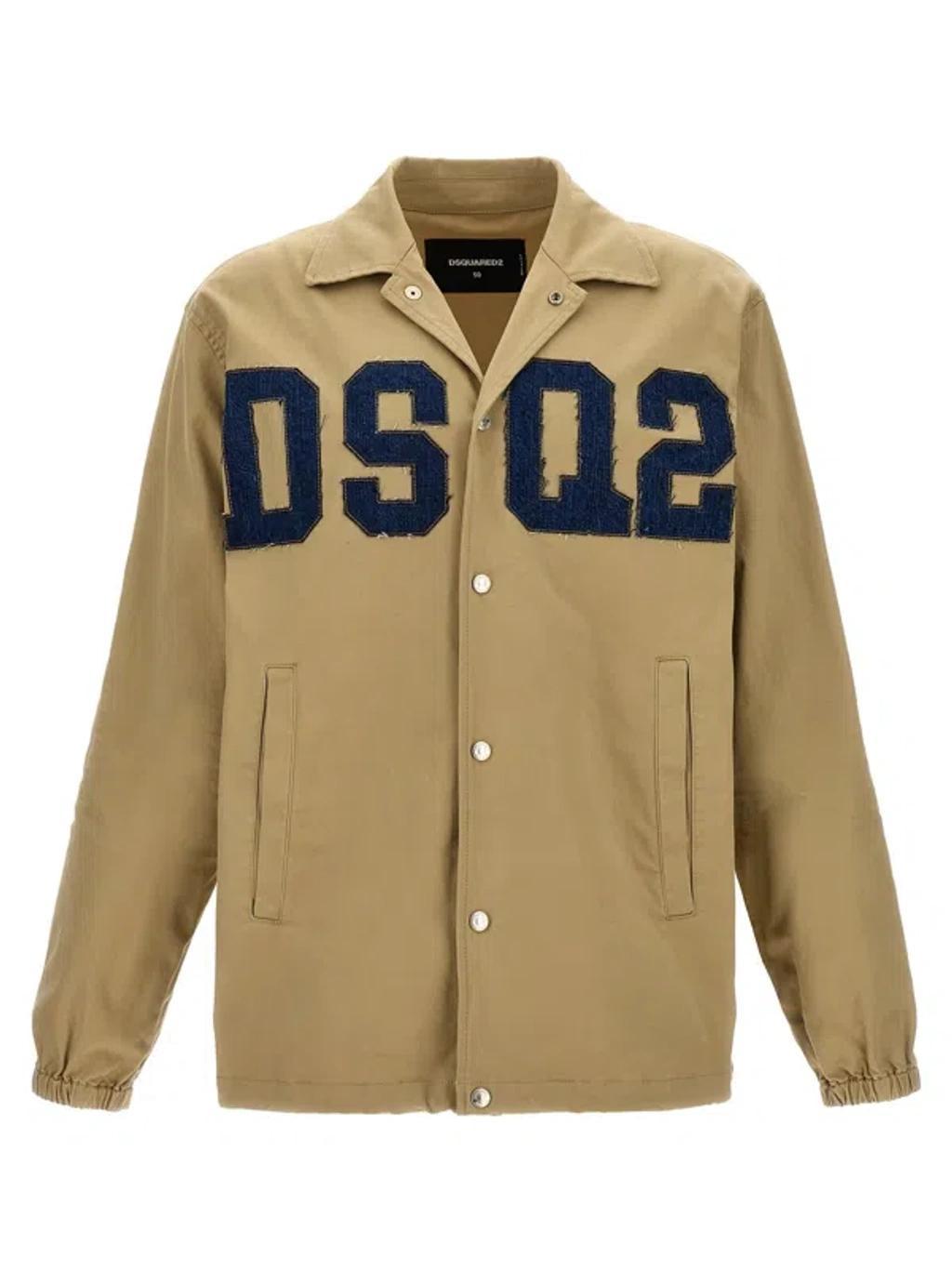 DSQUARED2 Dsq2 Coach Jacket In Beige Product Image