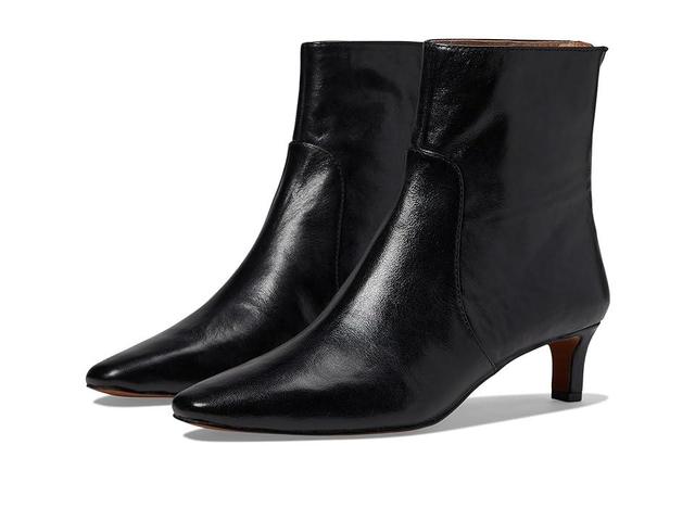 Madewell The Dimes Kitten-Heel Boot In Crinkle Leather (True ) Women's Boots Product Image