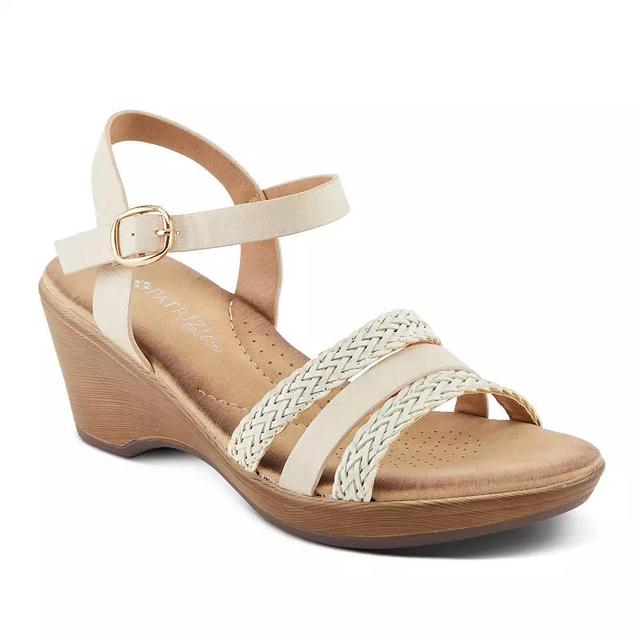 Patrizia Zinovia Womens Wedge Sandals Ivory Team Product Image