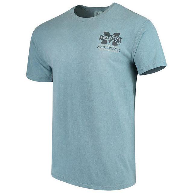 Mens Blue Mississippi State Bulldogs State Scenery Comfort Colors T-Shirt Product Image