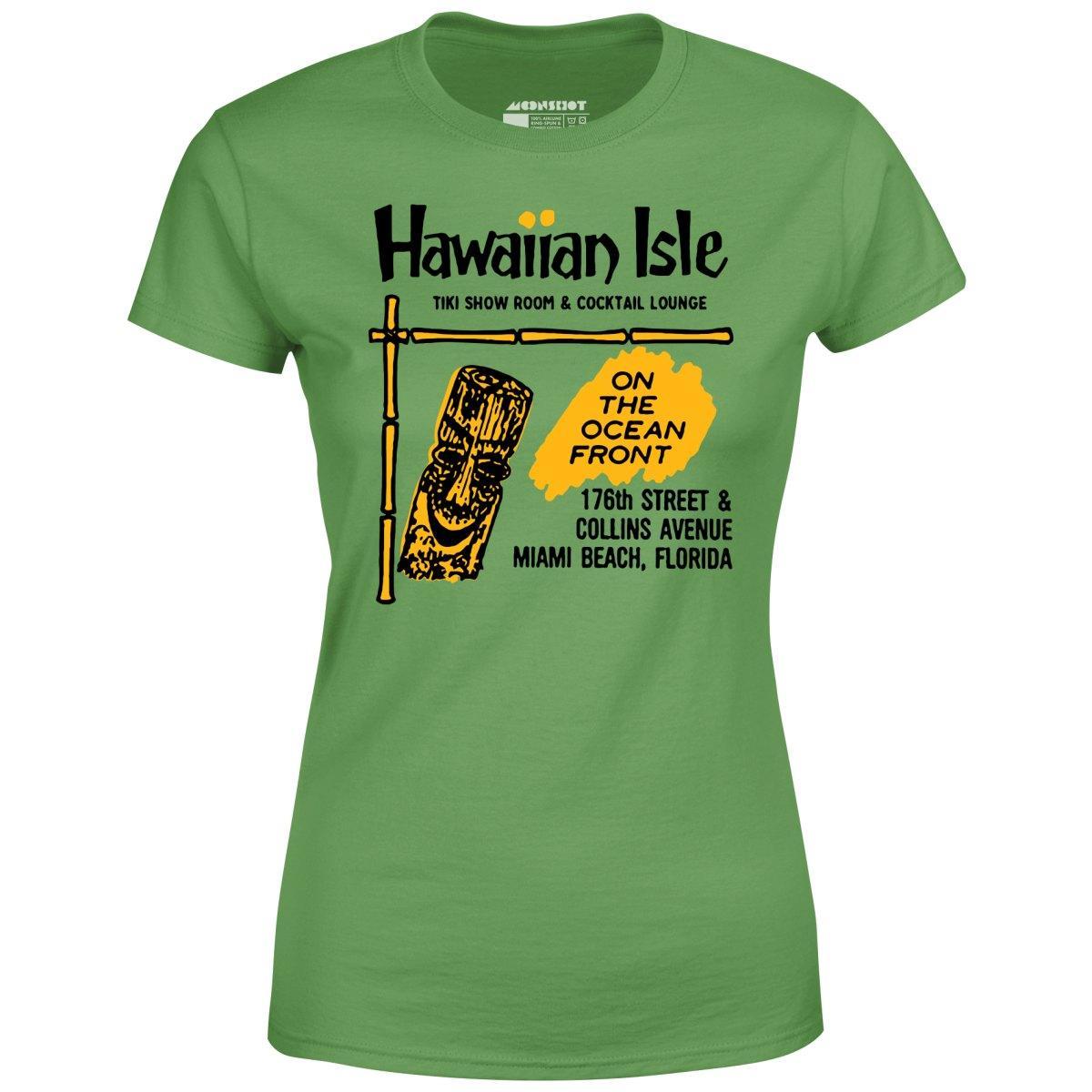 Hawaiian Isle - Miami Beach, FL - Vintage Tiki Bar - Women's T-Shirt Female Product Image