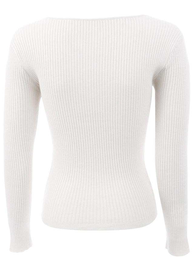 Long Sleeve Sweater - Off White Product Image