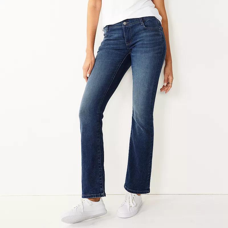 Womens Nine West Tummy-Control Bootcut Jeans Product Image