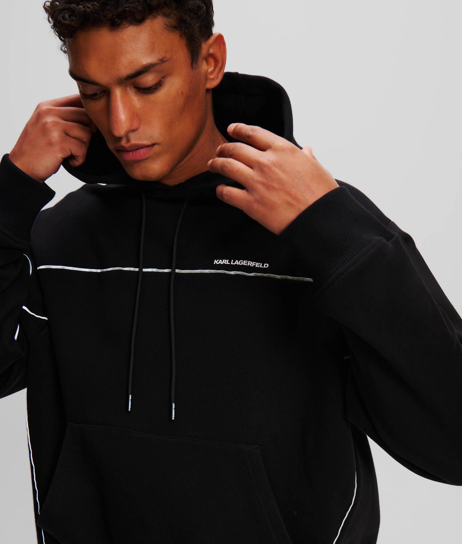 REFLECTIVE PIPE-LINED HOODIE Product Image