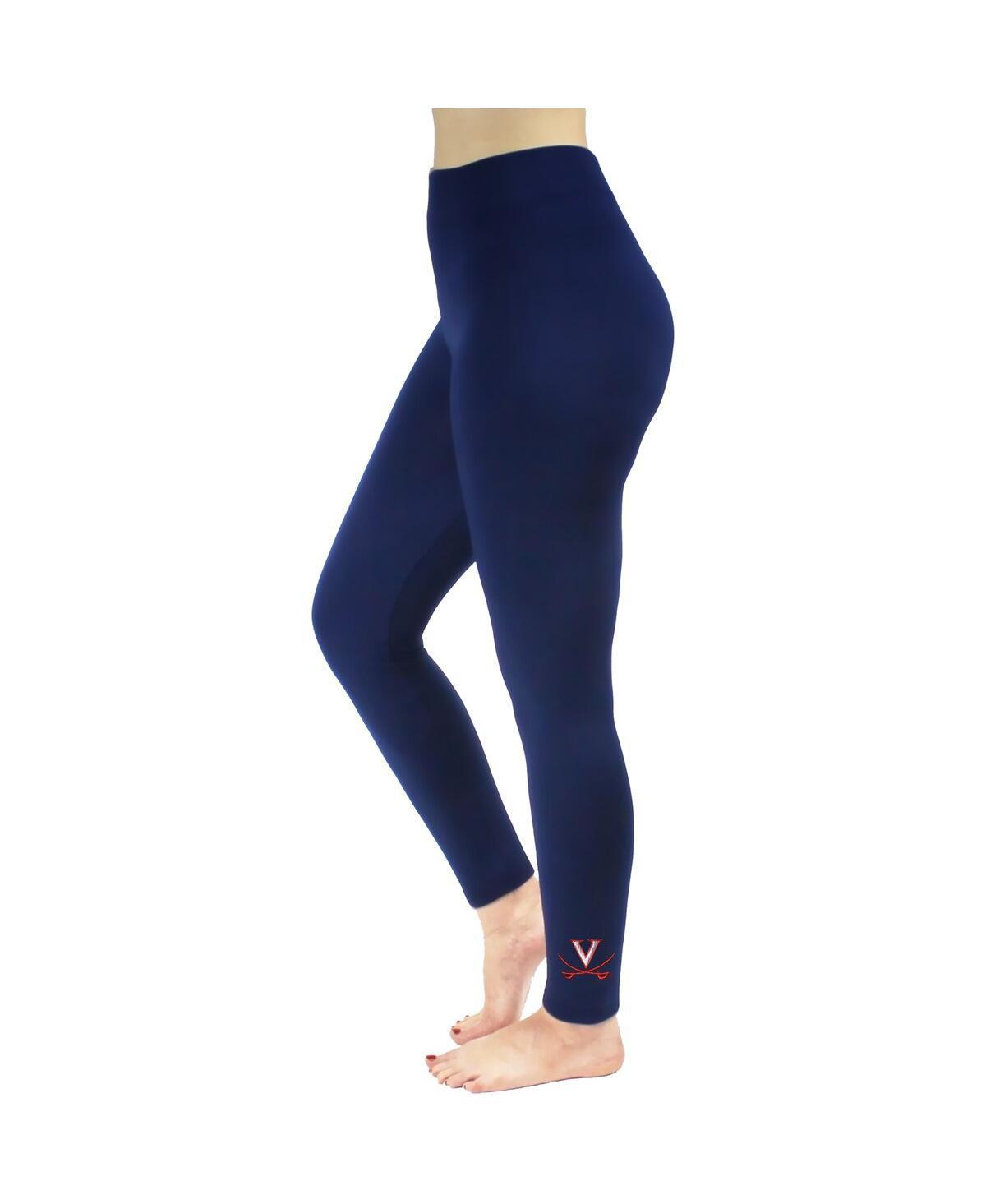 Womens ZooZatz Virginia Cavaliers Fleece Leggings Blue Product Image