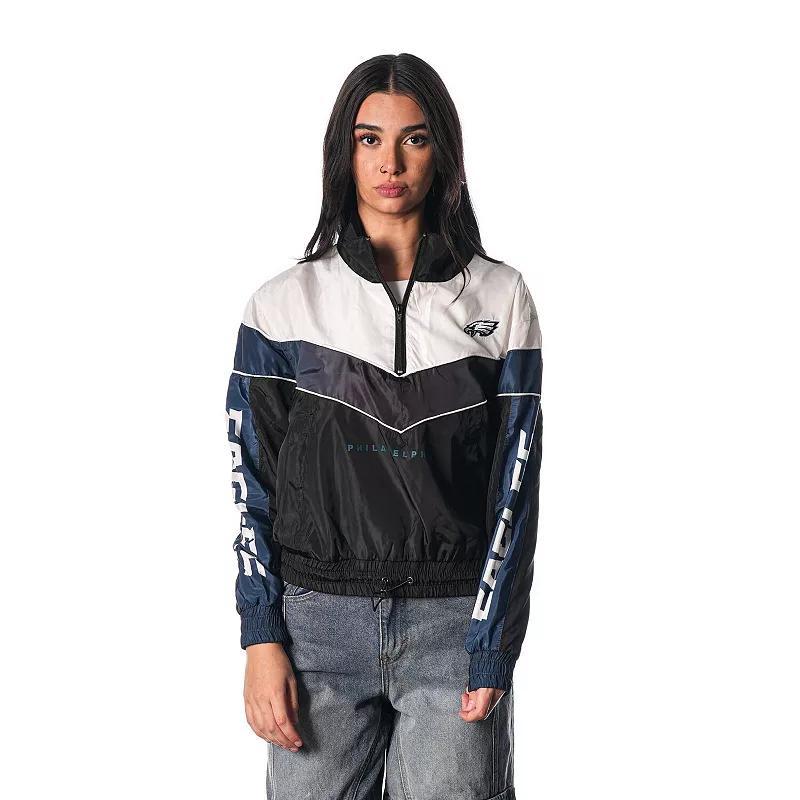 Womens The Wild Collective Philadelphia Eagles 1/4 Zip Track Jacket Product Image