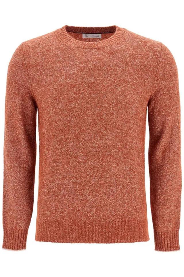 BRUNELLO CUCINELLI Pullover Bottonato In Alpaca E Cotone In Red Product Image