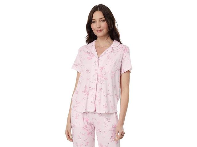 Karen Neuburger Petite Blossom Short Sleeve Printed Girlfriend PJ Set (Sweet Sunday Floral) Women's Pajama Sets Product Image