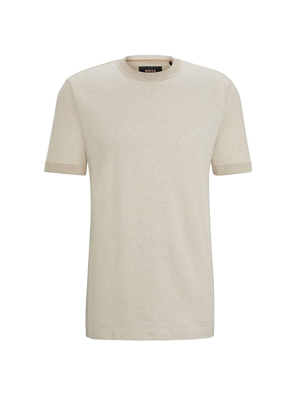 Mens Cotton-Silk Regular-Fit T-Shirt Product Image