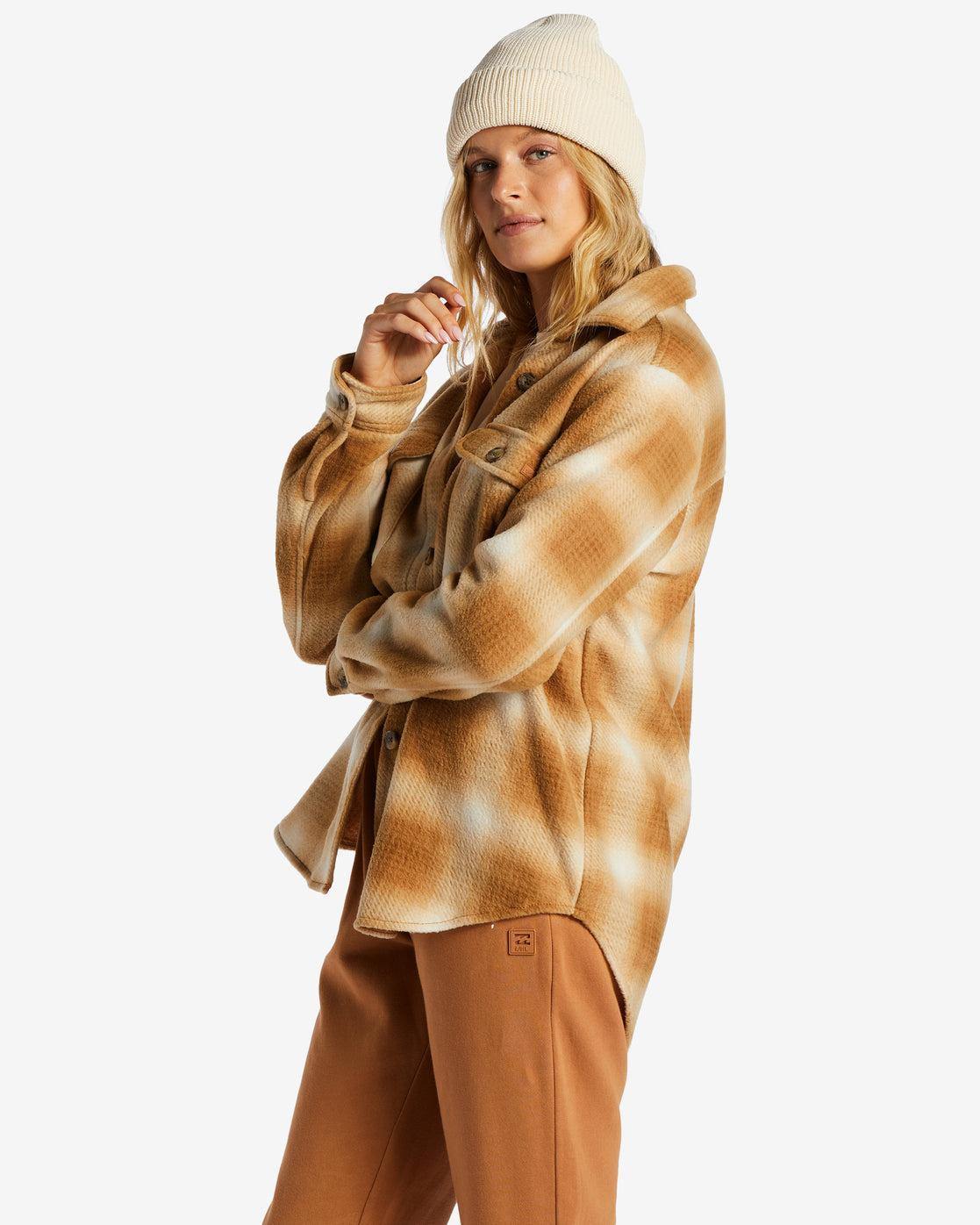 A/Div Forge Fleece Flannel Shacket - Caramel Female Product Image