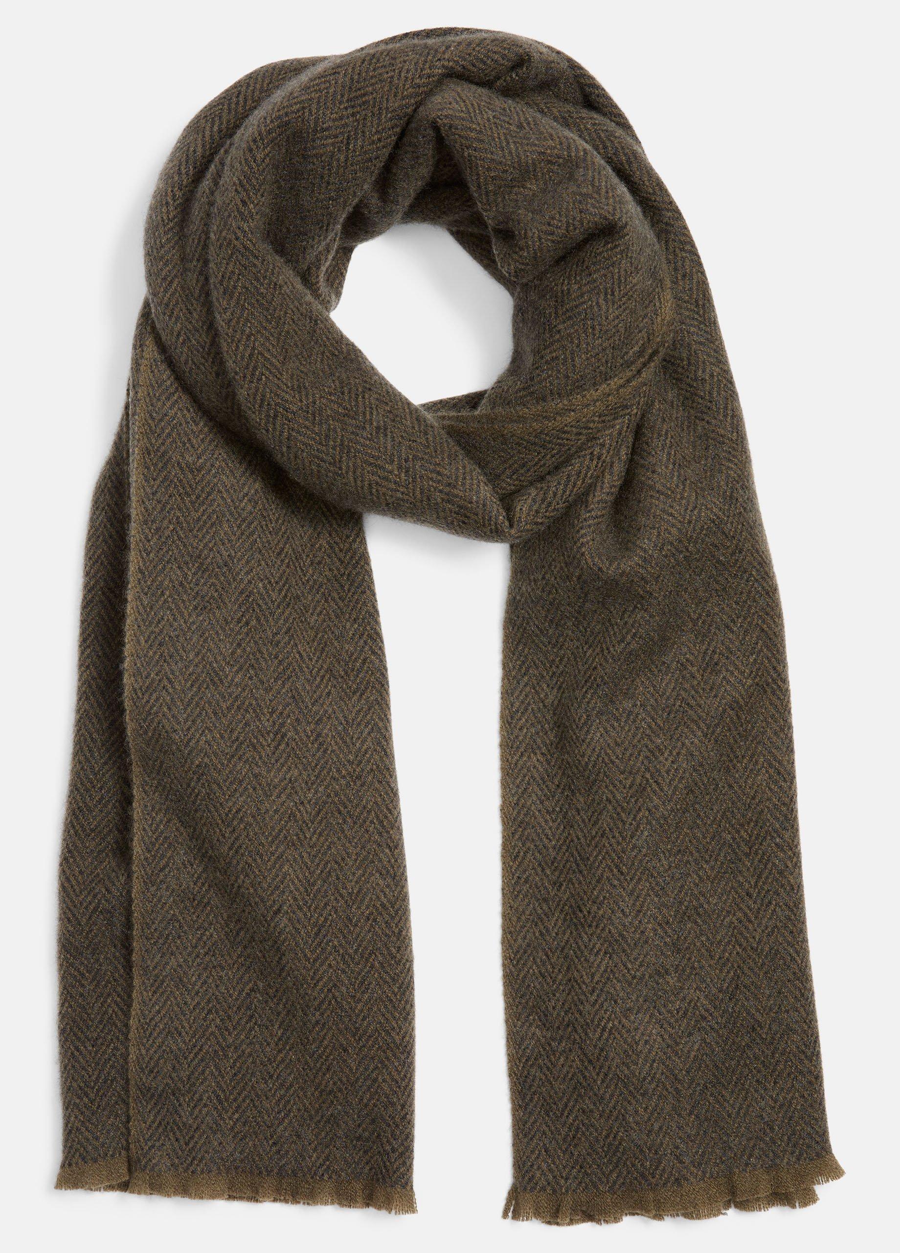 Herringbone Cashmere Scarf Product Image