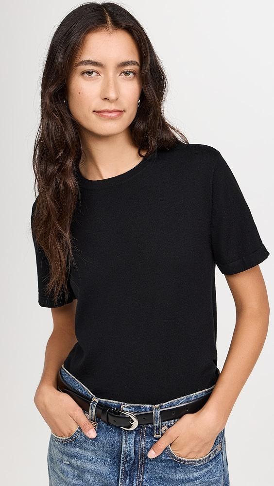 RAILS Cotton Cashmere Short Sleeve Crew Tee | Shopbop Product Image