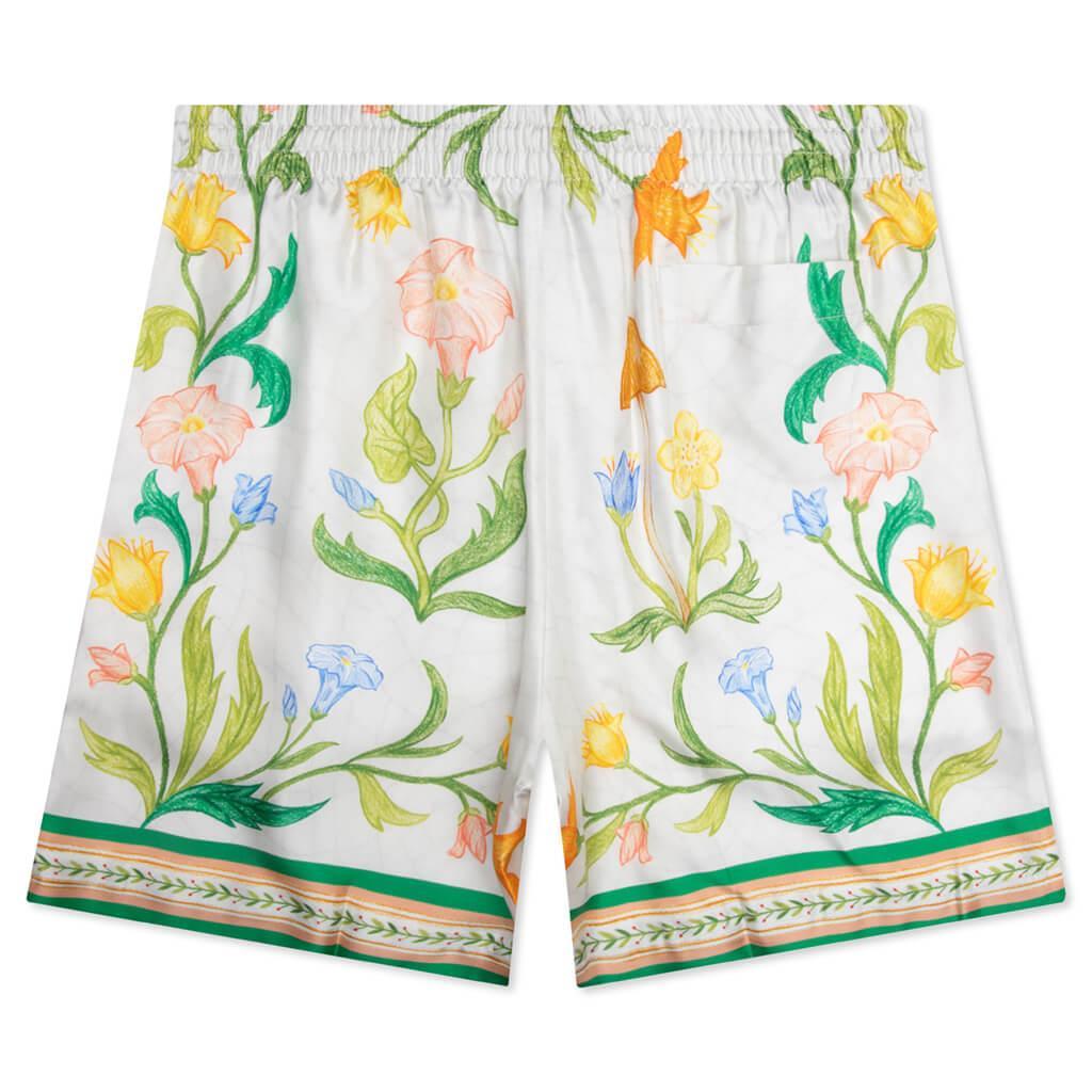 L'Arche Fleurie Silk Twill Shorts - Multi Male Product Image