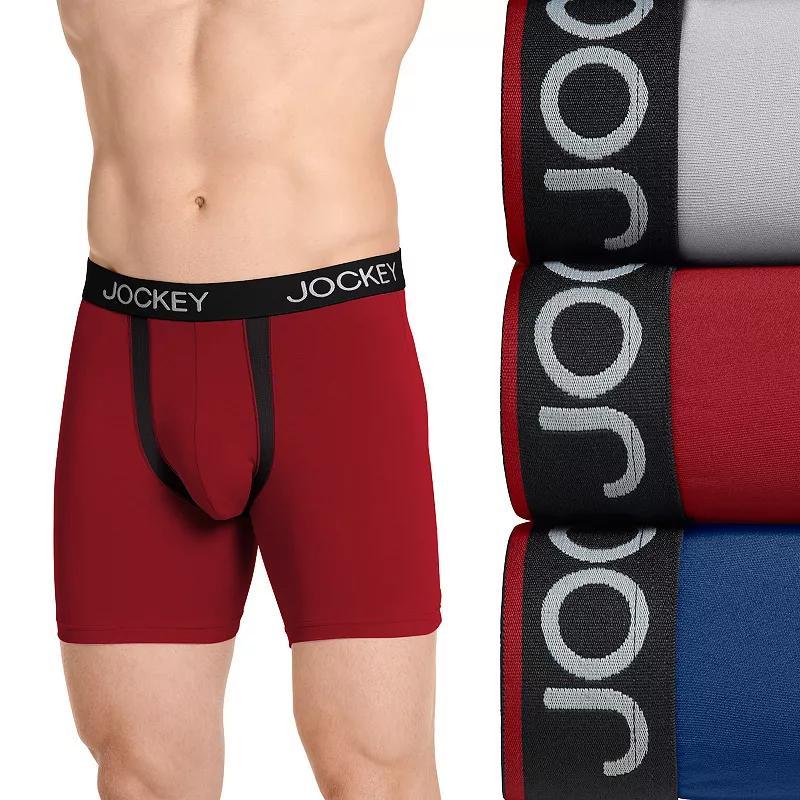 Mens Jockey 3-Pack Chafe Proof Pouch Microfiber 5 Boxer Briefs Product Image