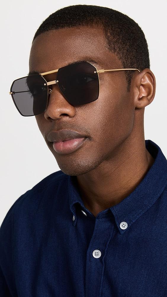 Bottega Veneta Oversized Geometric Aviators | Shopbop Product Image