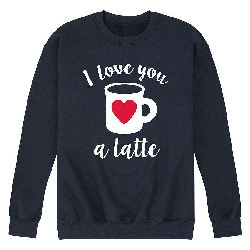 Mens Love You A Latte Sweatshirt Product Image