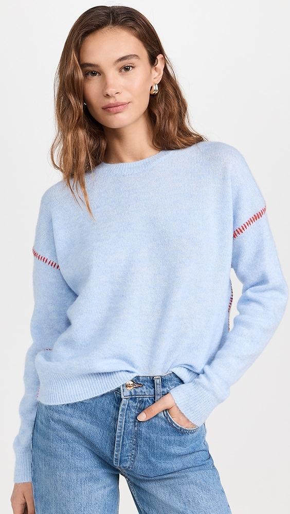 SUNDRY Baseball Stitch Crew Neck Sweater | Shopbop Product Image