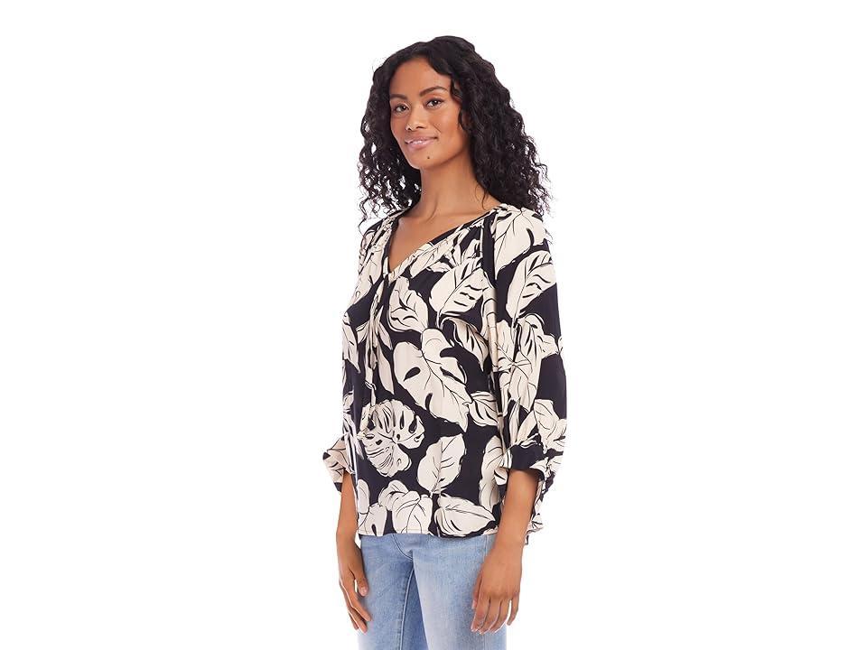 Karen Kane Blouson Sleeve Top Women's Clothing Product Image