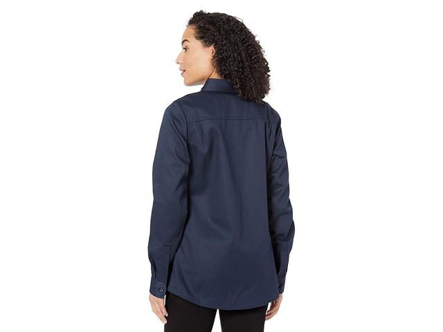 Wolverine Fire Resistant Twill Shirt (Navy) Women's Clothing Product Image