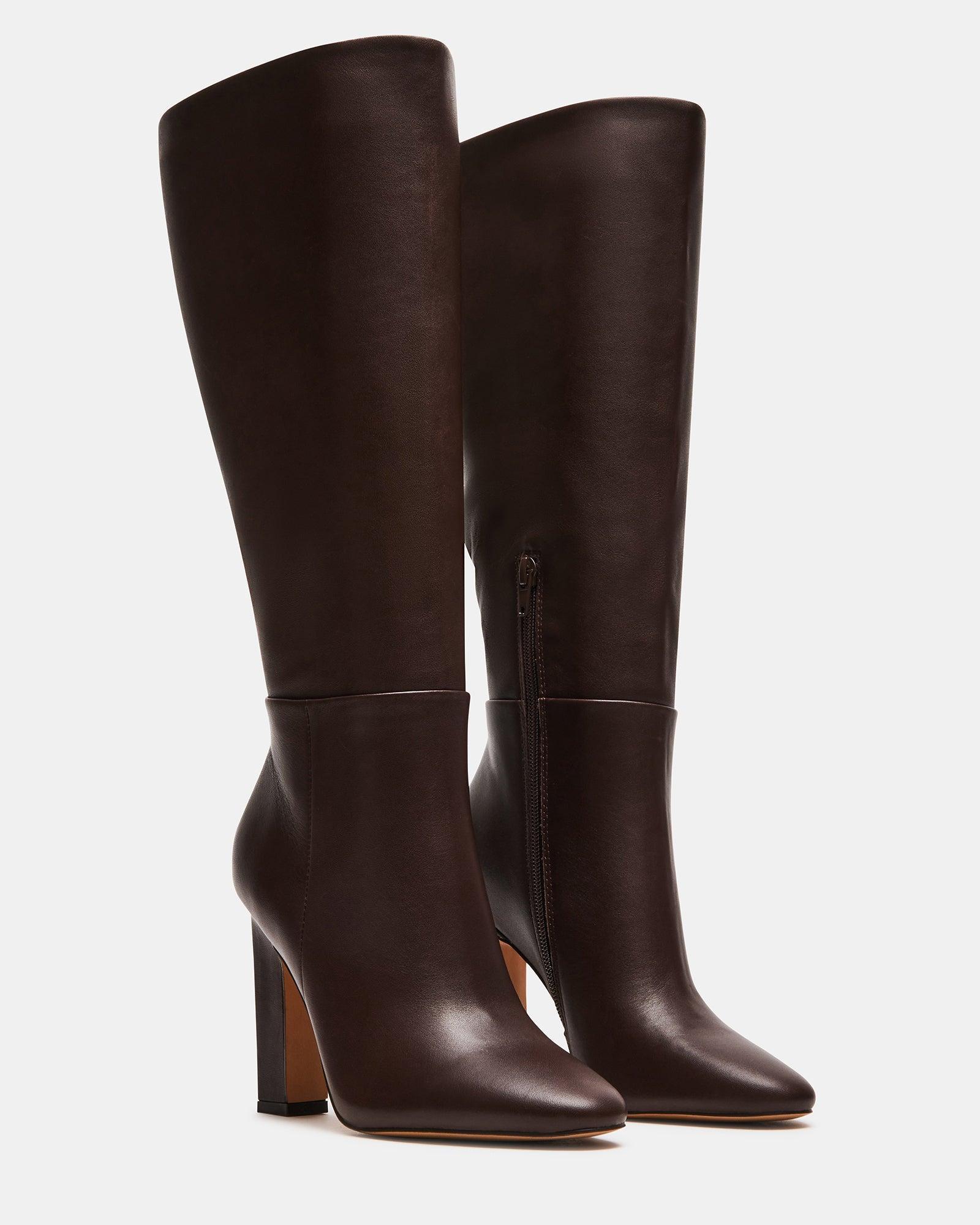 ARCHERS BROWN LEATHER WIDE CALF Product Image