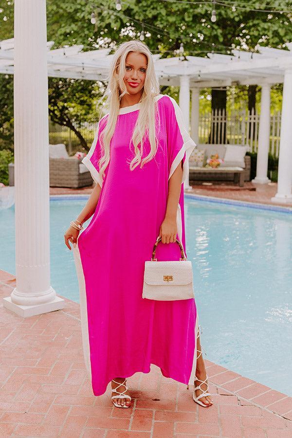 Uptown Happy Hour Caftan Maxi Dress in Orchid Product Image