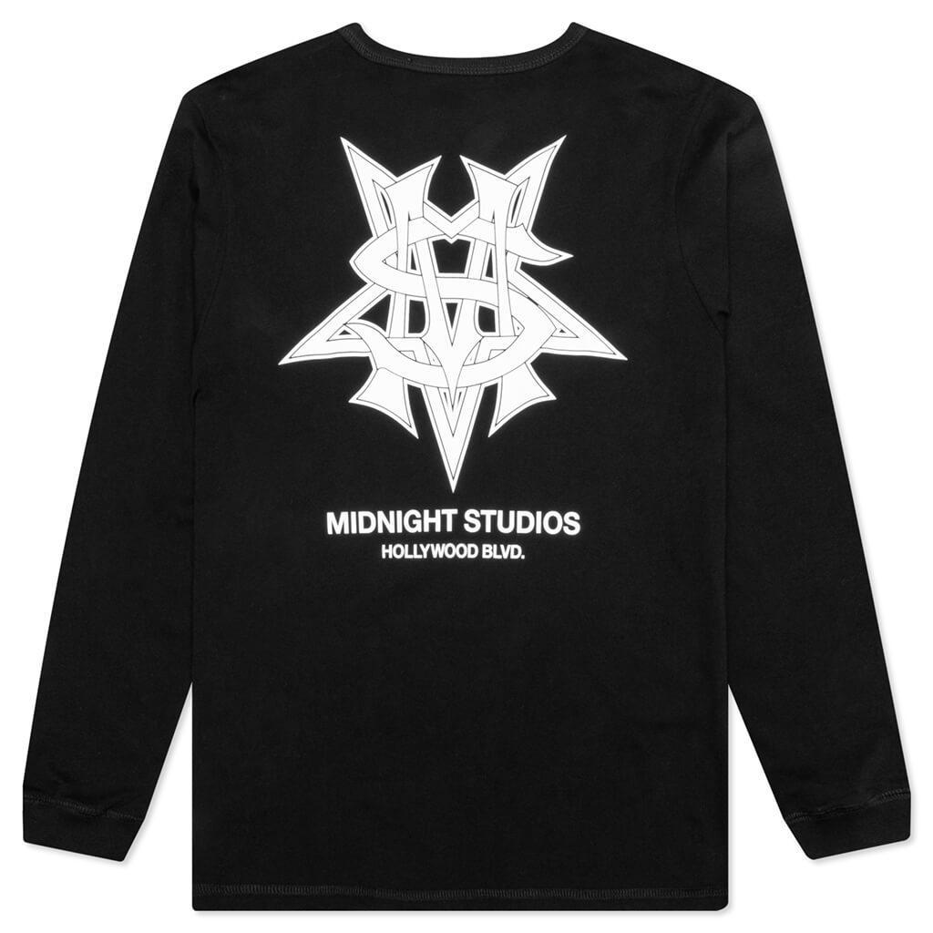 Monogram L/S Tee - Black Male Product Image