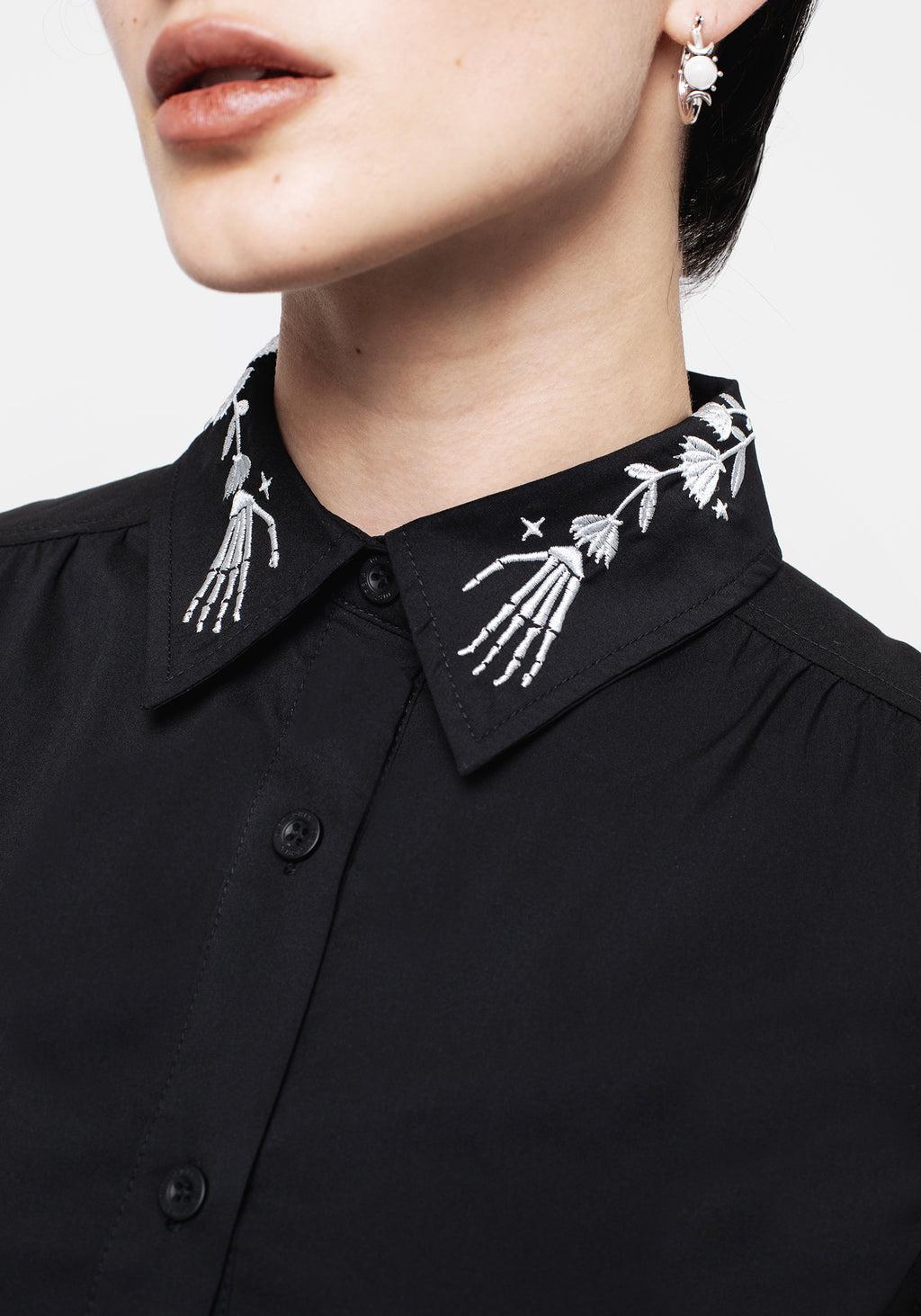 Tempora Embroidered Midi Shirt Dress Product Image