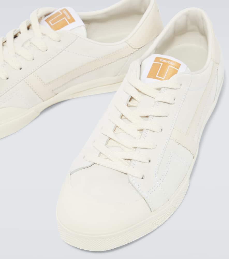 TOM FORD Sneakers Sean Aus Veloursleder In White Product Image