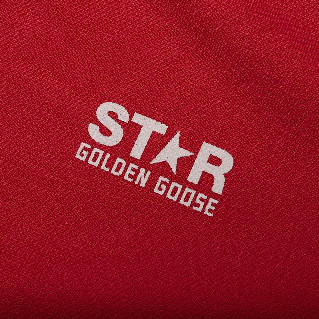 Women's Star Zipped Track Jacket - Tango Red Female Product Image