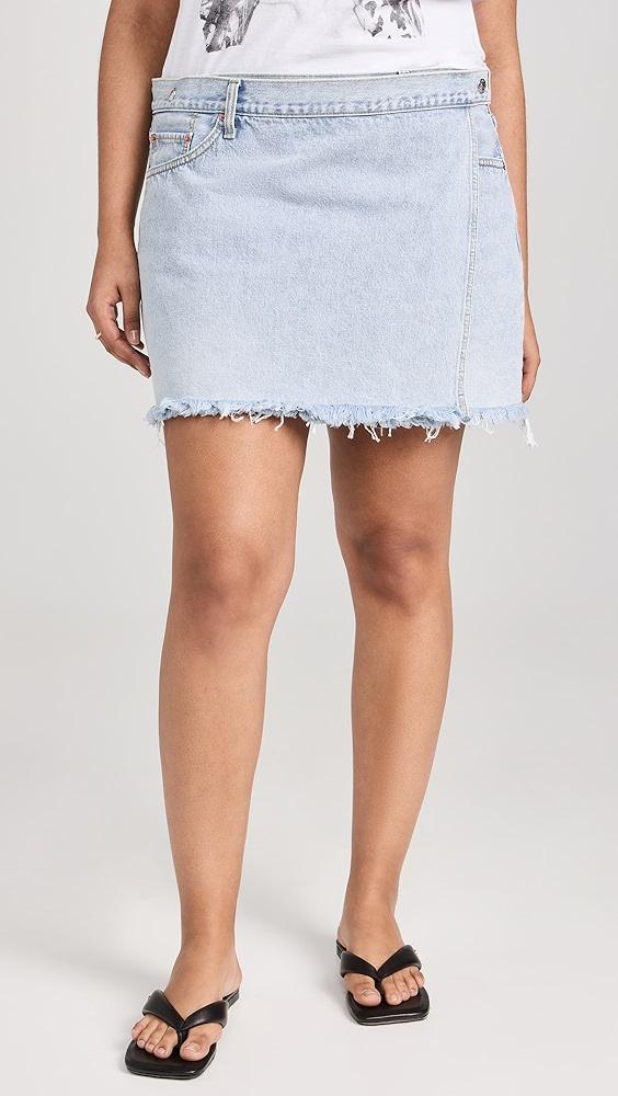 RE/DONE RE/DONE x Pam Mid Rise Wrap Skirt | Shopbop Product Image