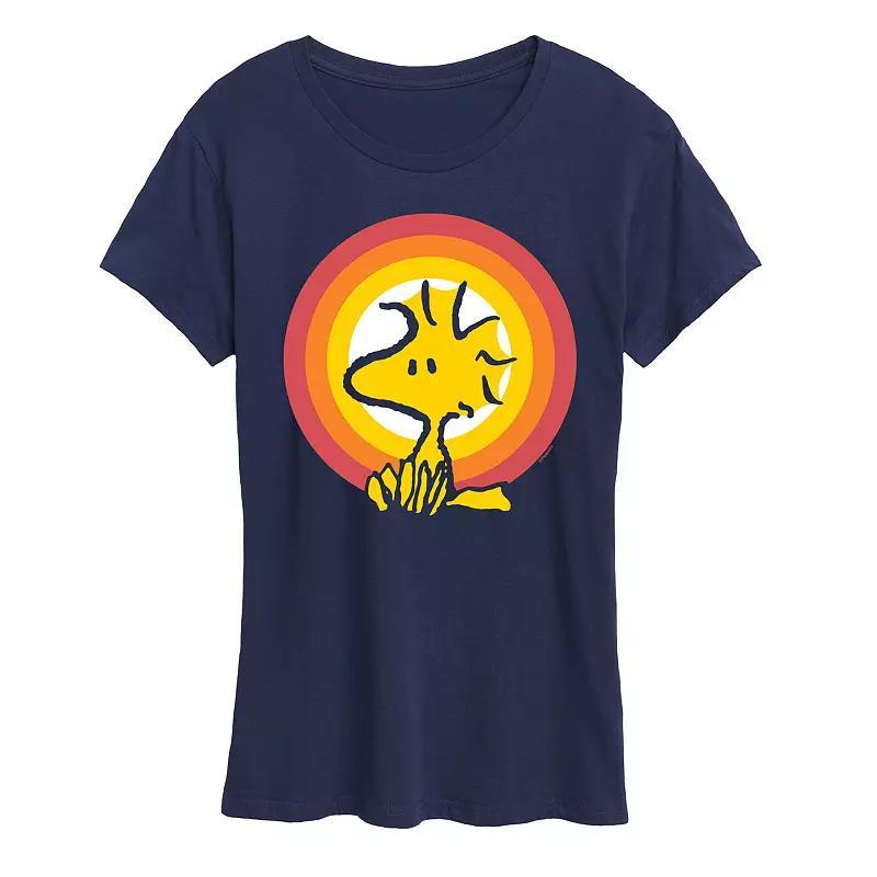 Womens Peanuts Woodstock Sunset Graphic Tee Product Image