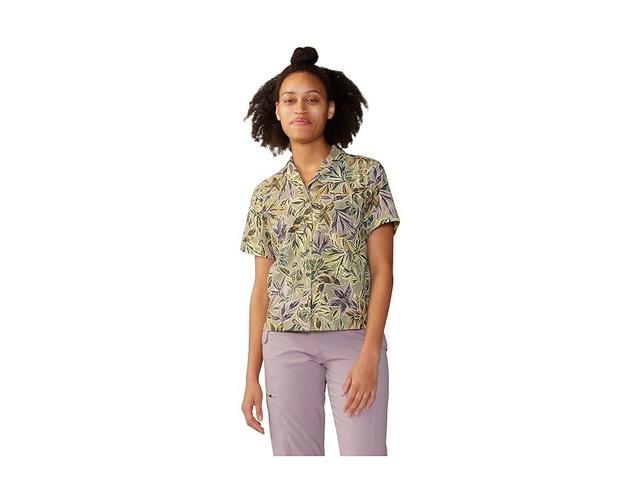 Mountain Hardwear Trail Sender Short Sleeve (Mantis Floral Print) Women's Clothing Product Image