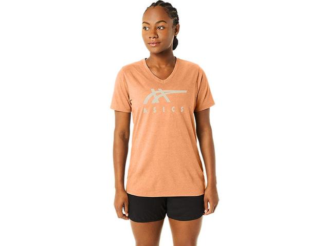 Womens ASICS Stripes V-Neck Product Image