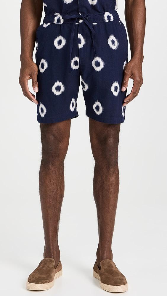 Wax London Kurt Circle Ikat Shorts 7.75" | Shopbop Product Image