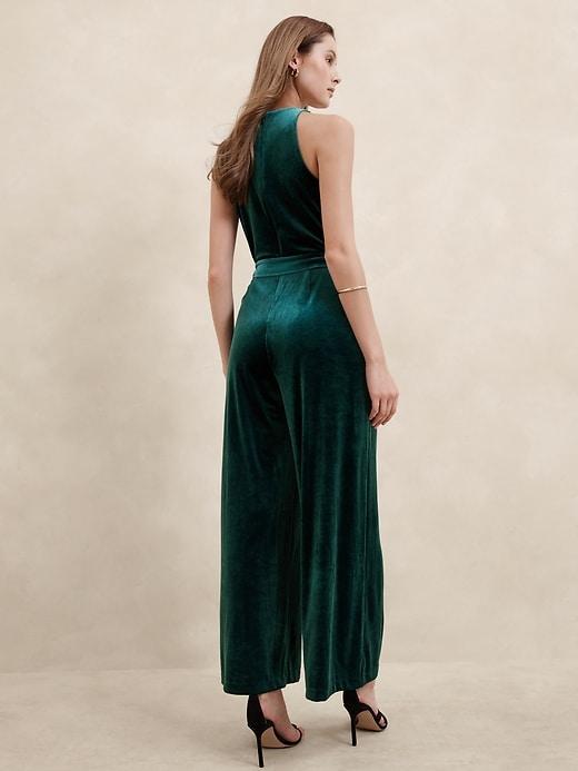 Velvet Knit Jumpsuit Product Image