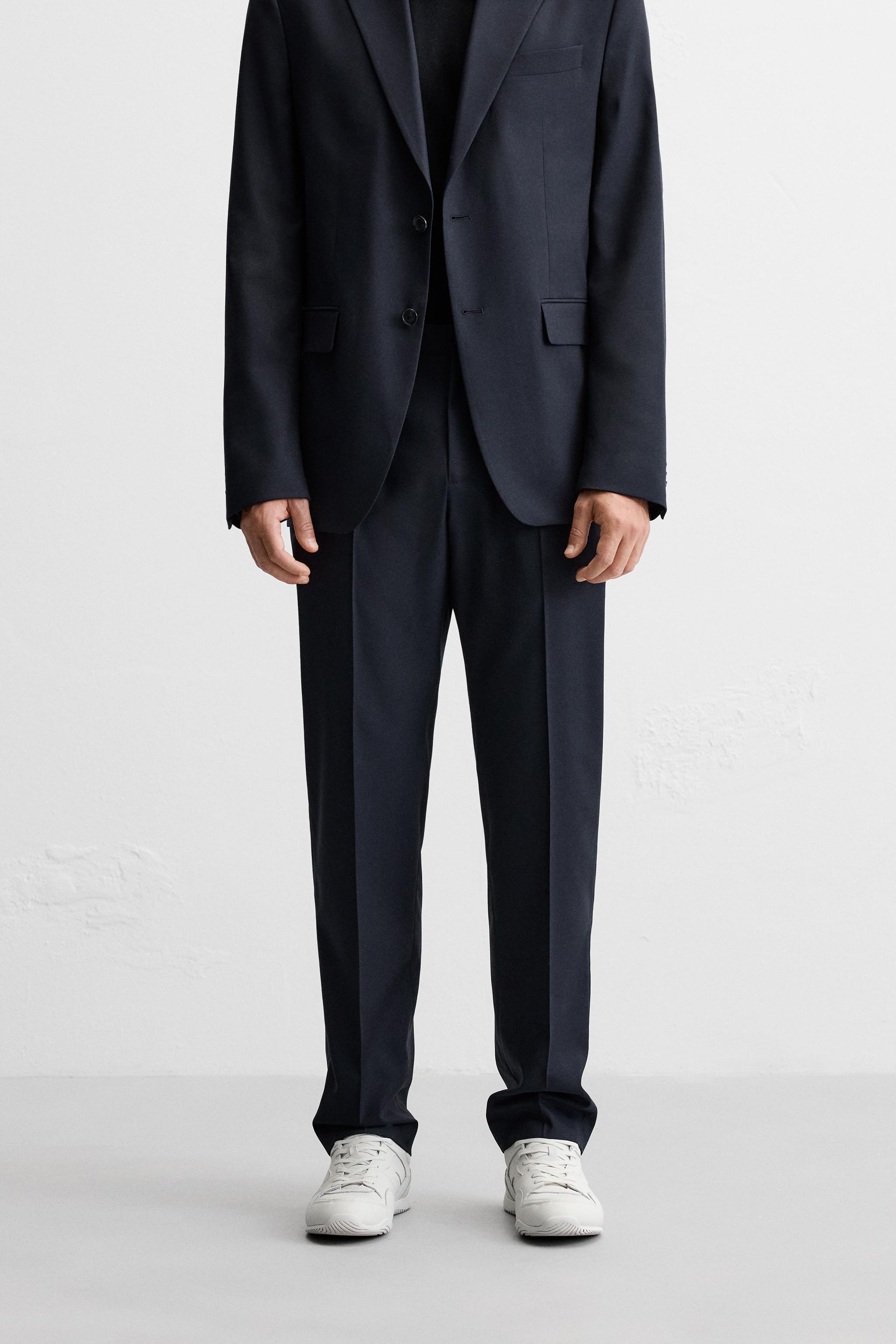 TEXTURED SUIT PANTS Product Image