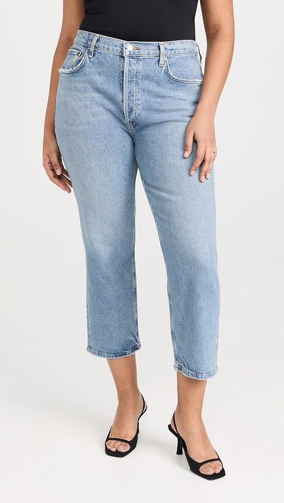 AGOLDE Riley Crop Jeans Quiver 32 Product Image