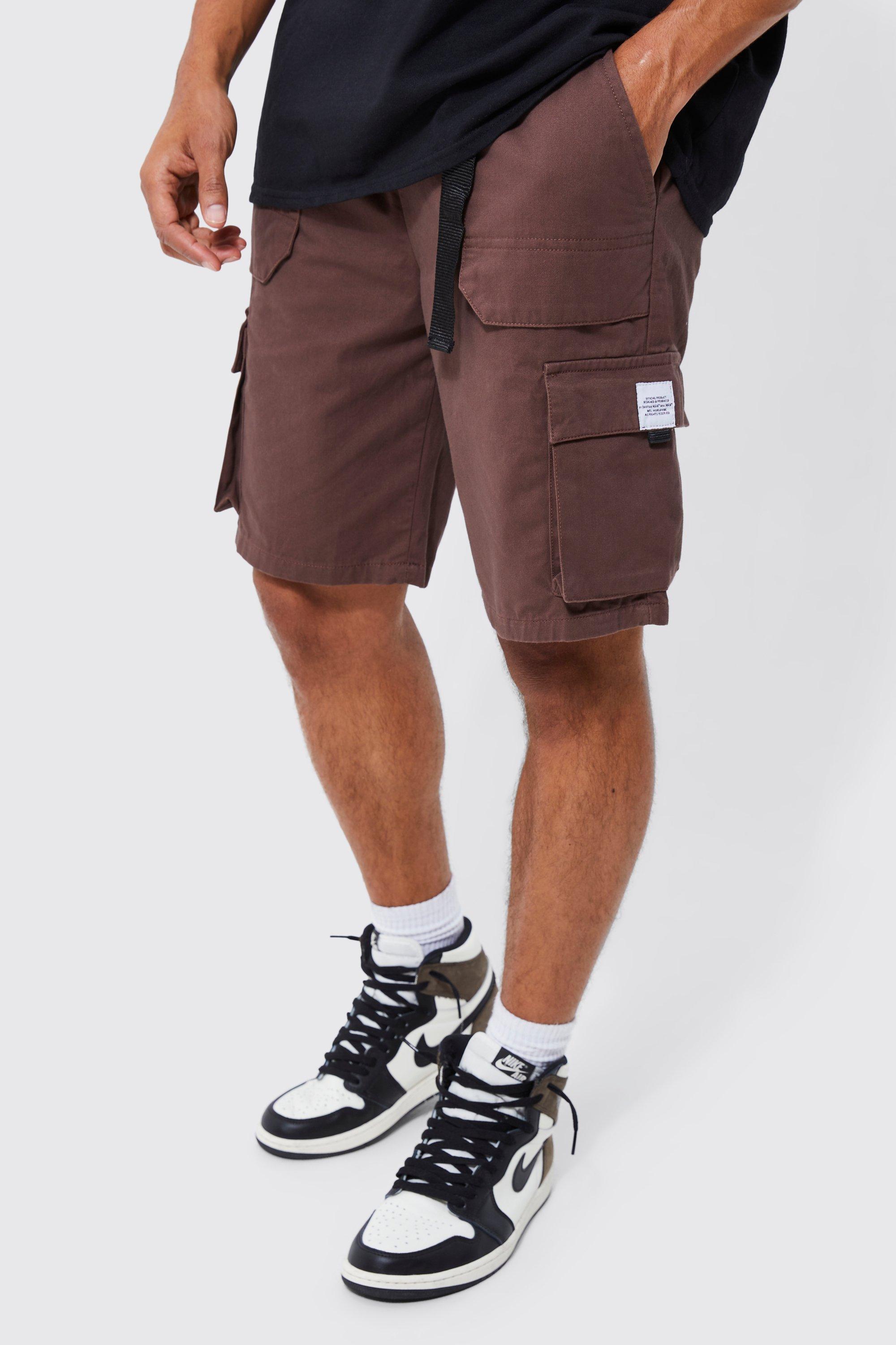 Elasticated Relaxed Cargo Short With Tab | boohooMAN USA product image