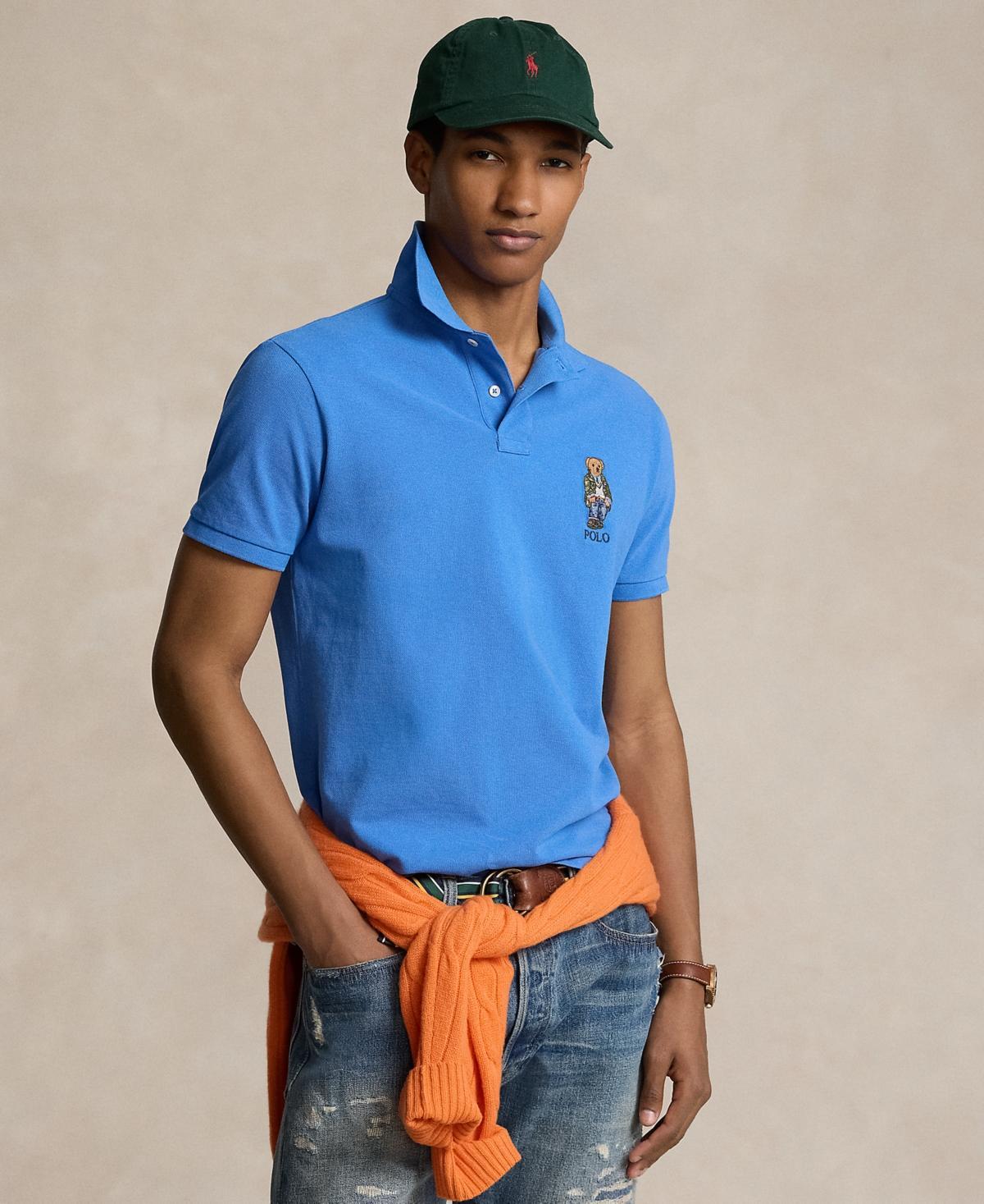 Polo Ralph Lauren Mens Custom Slim Fit Polo Bear Polo Shirt Product Image