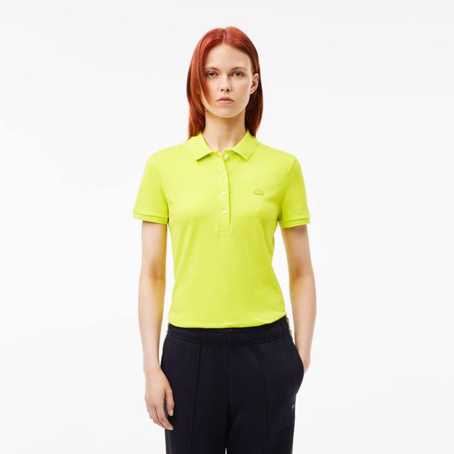 Women's L.12.D Slim Fit Stretch Mini Piqué Polo Product Image