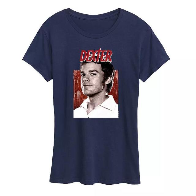 Womens Dexter Portrait Graphic Tee, Girls Blue Product Image