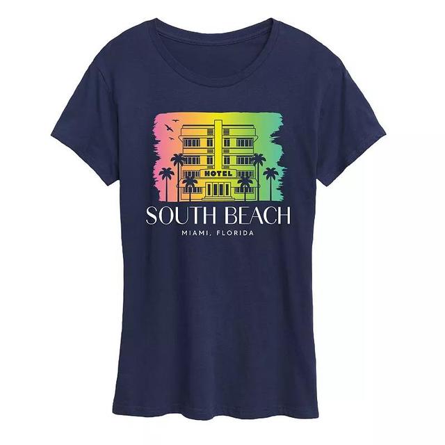 Womens South Beach Florida Graphic Tee Product Image