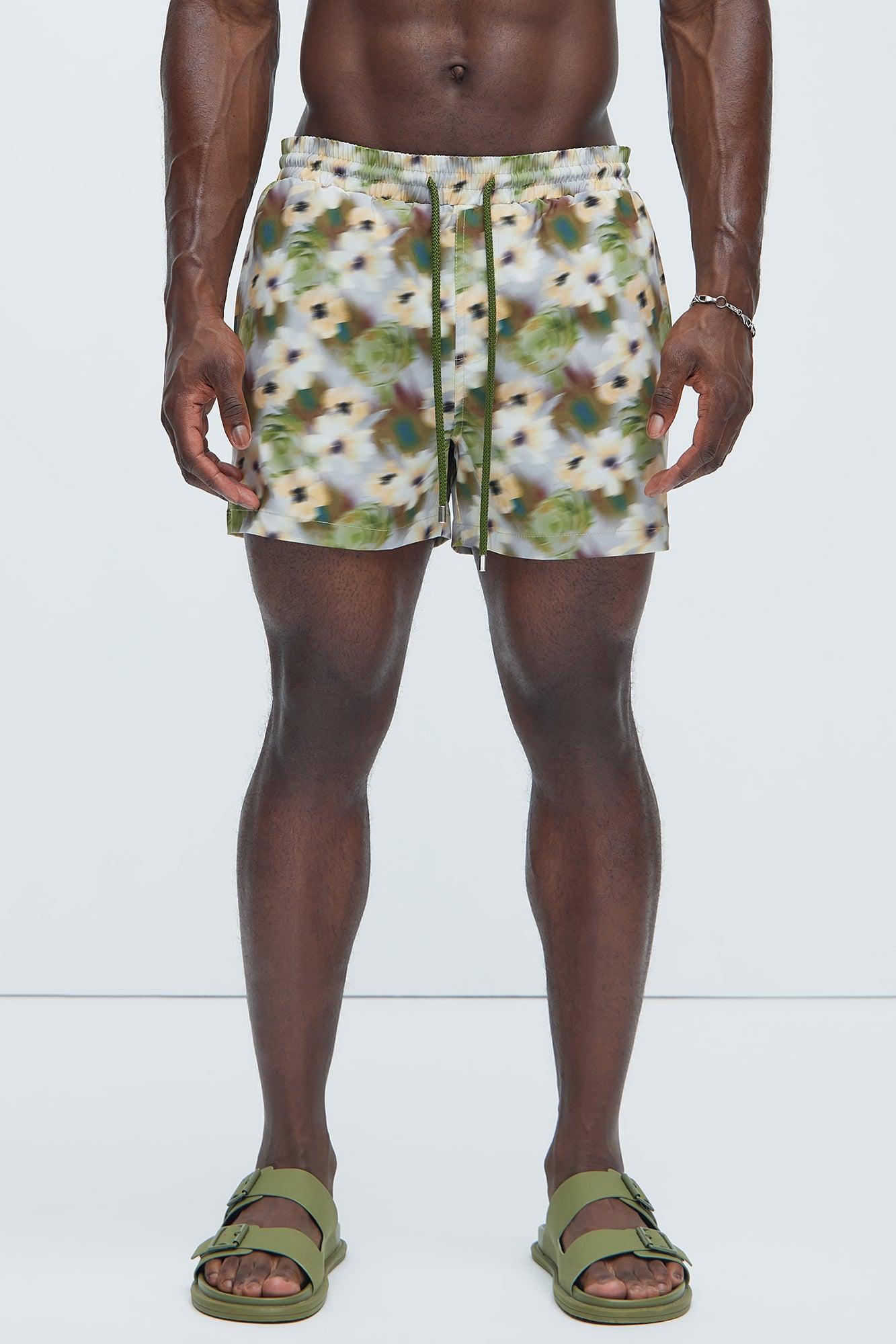 Joseph Distorted Floral Swim Trunks - Multi Color Product Image