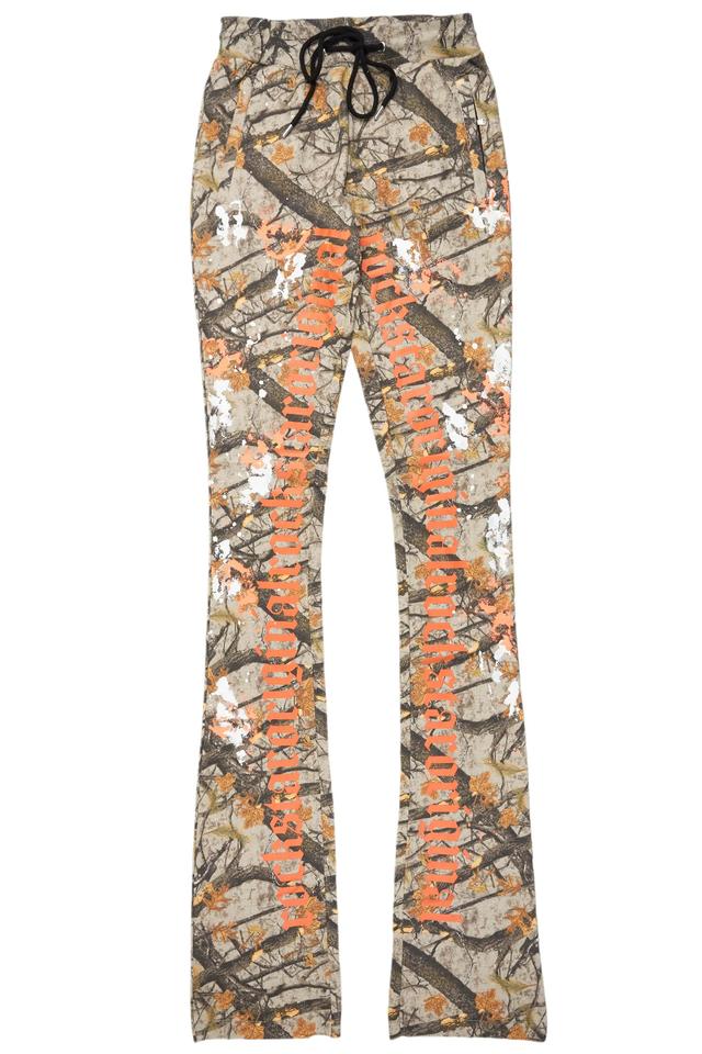 Adwin Painter Tree Camo Super Stacked Flare Pants Male Product Image