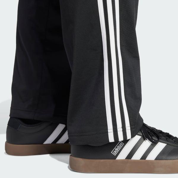 adidas Primegreen Essentials Warm-Up Open Hem 3-Stripes Track Pants Black 4XL Mens Product Image