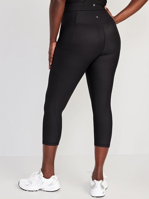 High-Waisted PowerSoft Crop Leggings Product Image