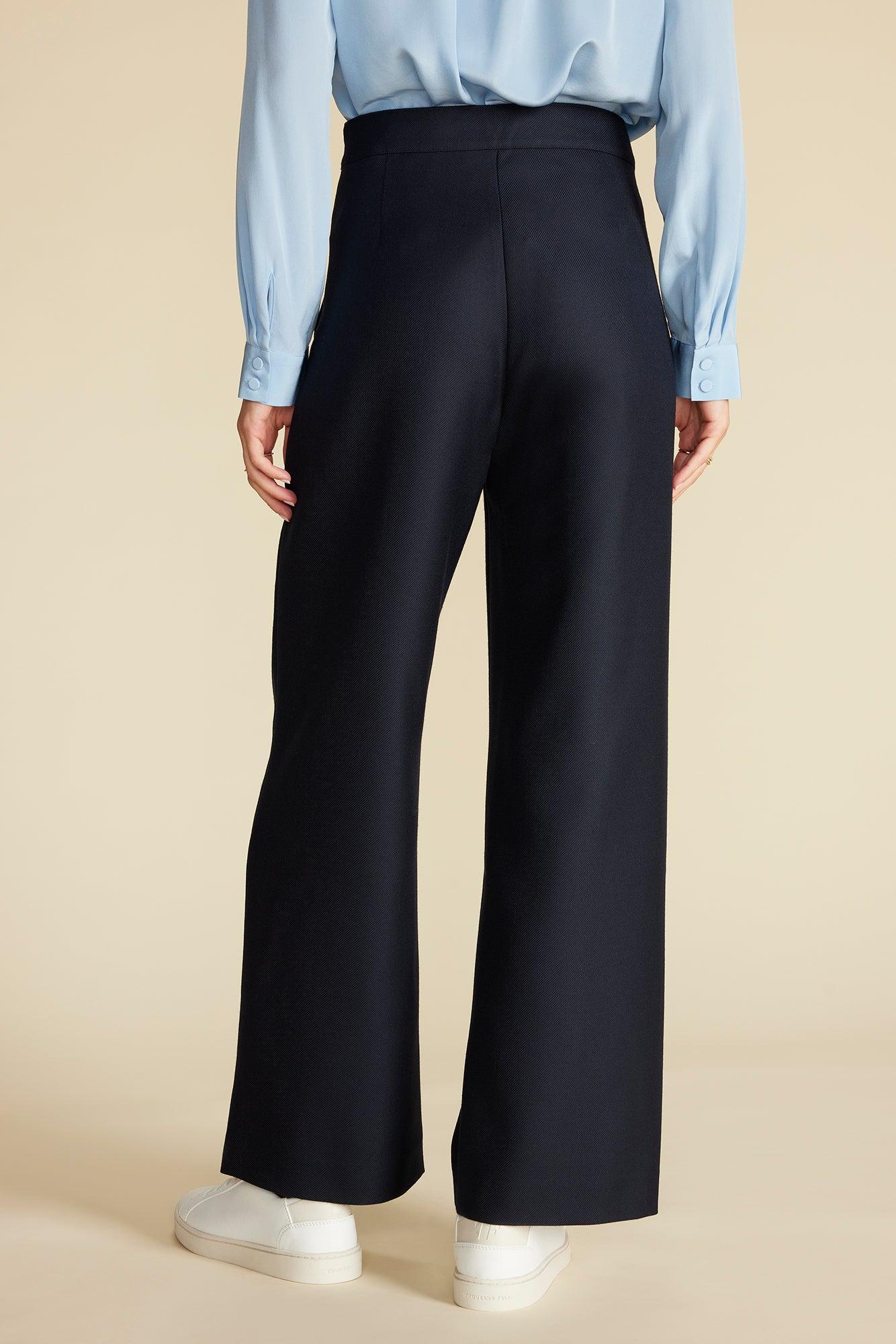 Sailor Wide Leg Trouser - Navy Blue Product Image